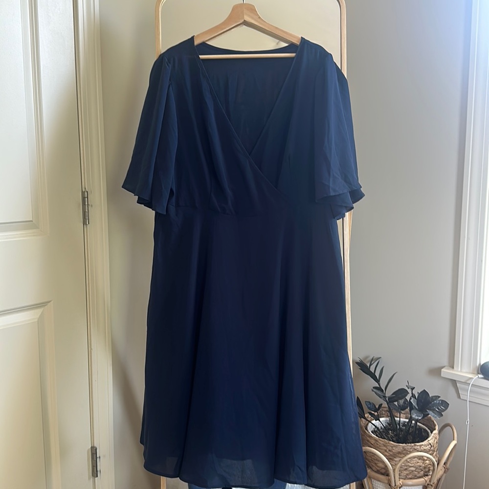 Navy Midi Dress